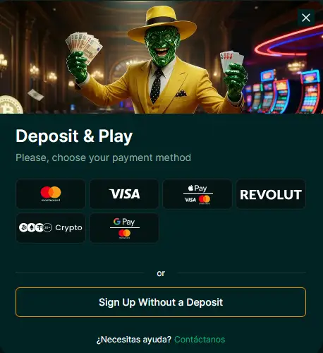 Métodos de depósito y retiro sin comisión en Luckygem Casino España
